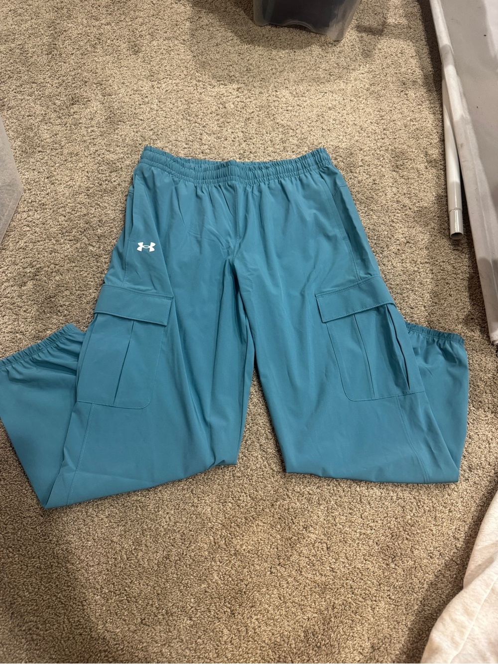 Under Armour girls youth Teal Cargo Pants youth XL